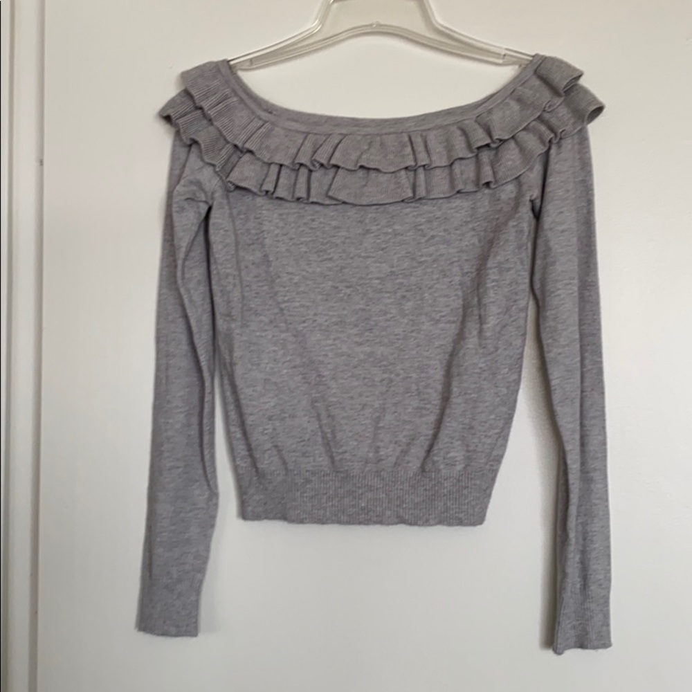 NWOT F21 Ruffle Sweater